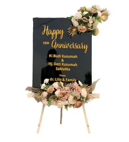 Papan Bunga Akrilik Mereng